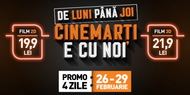 4 ZILE DE CINEMARTI LA CINEMA CITY